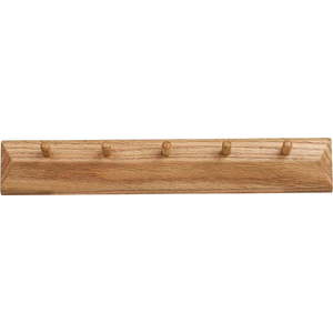 Nástěnný věšák z dubového dřeva v přírodní barvě 50 cm Barco – House Nordic obraz