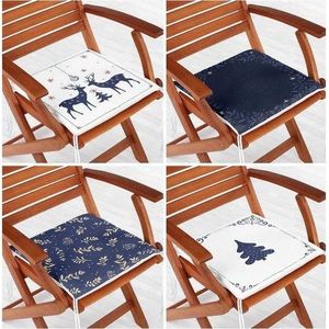 Podsedáky v sadě 4 ks s vánočním motivem 40x40 cm Blue Christmas – Mila Home obraz