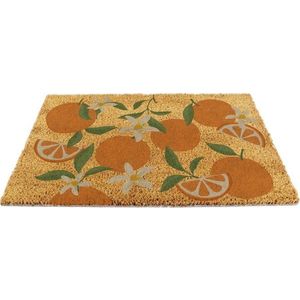Rohožka z kokosového vlákna 40x60 cm Orange – Artsy Doormats obraz