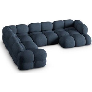 Tmavě modrá rohová pohovka (levý roh/do "U") Loretto – Cosmopolitan Design obraz