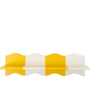 Žlutá/bílá dětská police 80 cm Bubbi – Bloomingville Mini obraz
