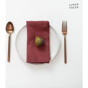 Lněné ubrousky v sadě 2 ks 40x40 cm Marsala – Linen Tales obraz
