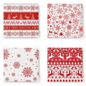Podsedáky v sadě 4 ks s vánočním motivem 40x40 cm Snowflakes – Mila Home obraz