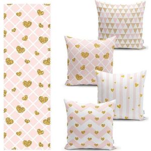 Set povlaků na polštář a běhounu 5 ks – Mila Home obraz