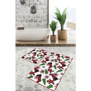 Koupelnové předložky v sadě 2 ks 60x100 cm Tartan – Mila Home obraz