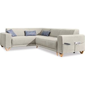 Béžová rozkládací/s úložným prostorem rohová pohovka (levý roh/do L) Classy Sophie – Miuform obraz