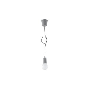 Šedé závěsné svítidlo ø 5 cm Rene – Nice Lamps obraz