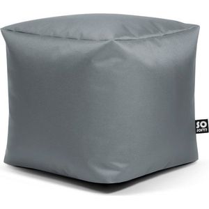 Šedý dětský sedací vak z imitace kůže Cube M – So Soft? obraz