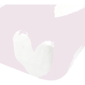 Růžové napínací flanelové dětské prostěradlo na dvoulůžko 135x190 cm Hearts – Catherine Lansfield obraz