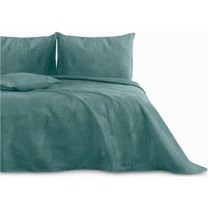 Tyrkysový přehoz na dvoulůžko 200x220 cm Palsha – AmeliaHome obraz