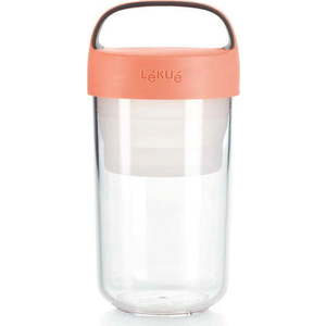 Dóza na polévku s oranžovým víčkem Lékué To Go, 600 ml obraz