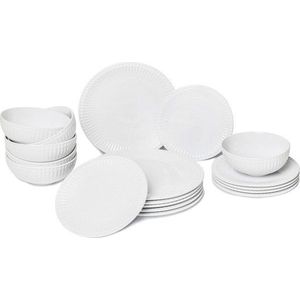 18dílná sada bílého porcelánového nádobí Bonami Essentials Purita obraz