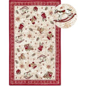 Červený koberec s vánočním motivem s příměsí bavlny 50x80 cm Toy's Delight Red Christmas – Villeroy&Boch obraz