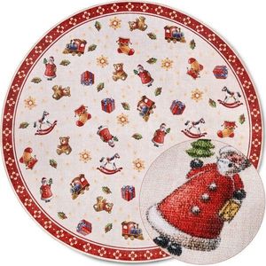 Červený kulatý koberec s vánočním motivem ø 150 cm Red Christmas – Villeroy&Boch obraz