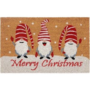 Rohožka s vánočním motivem z kokosového vlákna 40x70 cm Christmas Gnomes – Hanse Home obraz