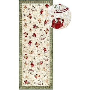 Zelený běhoun s vánočním motivem s příměsí bavlny 80x200 cm Toy's Delight Green Christmas – Villeroy&Boch obraz
