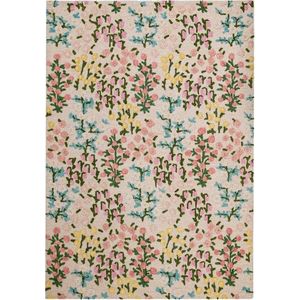 Krémový ručně tkaný vlněný koberec 120x170 cm Emilia Floral – Flair Rugs obraz