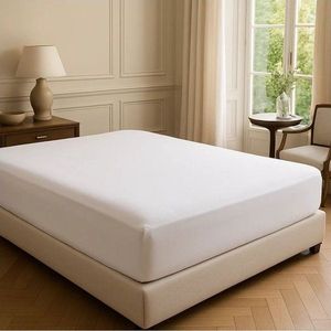 Bílé napínací prostěradlo z bavlny Renforcé 200x140 cm Ranforce – Mila Home Luxury obraz