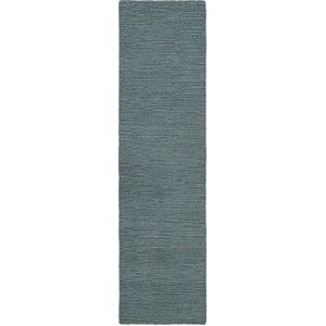 Šedomodrý ručně tkaný vlněný běhoun 80x230 cm Harris Boucle – Flair Rugs obraz
