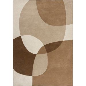 Hnědý/béžový vlněný koberec 120x170 cm Glow – Flair Rugs obraz
