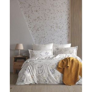 Béžové povlečení na dvoulůžko/prodloužené z bavlny Renforcé 240x220 cm Soft Floral – Mila Home Luxury obraz