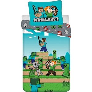 Bavlněné dětské povlečení na jednolůžko 140x200 cm Minecraft "We got this" – Jerry Fabrics obraz
