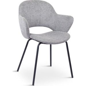 Světle šedá čalouněná jídelní křesla v sadě 2 ks Rowley – Unique Furniture obraz