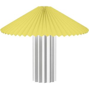 Žlutá/ve stříbrné barvě stmívatelná stolní lampa s textilním stínidlem (výška 36 cm) Taite – Blomus obraz