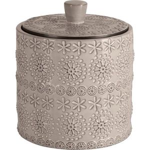 Béžový porcelánový koupelnový organizér na vatové tampony Relief – Spirella obraz