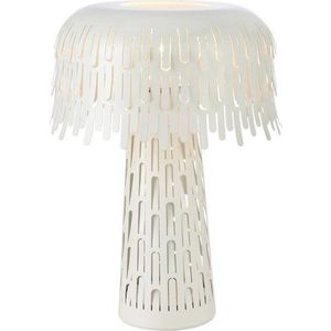Bílá stolní lampa s kovovým stínidlem (výška 38 cm) Verbera – Markslöjd obraz