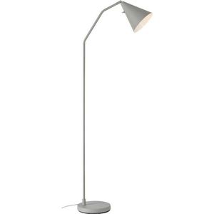 Šedá LED stmívatelná stojací lampa s kovovým stínidlem (výška 144 cm) Funil – Markslöjd obraz