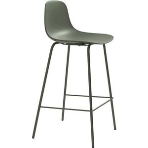 Khaki plastová barová židle (výška sedáku 67, 5 cm) Whitby – Unique Furniture obraz