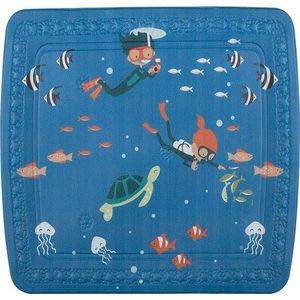 Dětská protiskluzová podložka do sprchy 55x55 cm Scuba Diver – Spirella obraz