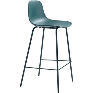 Plastová barová židle v petrolejové barvě (výška sedáku 67, 5 cm) Whitby – Unique Furniture obraz