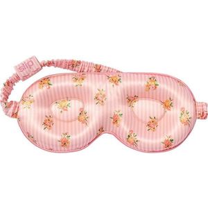 Oranžová/růžová hedvábná maska na spaní Contour Petal – slip obraz