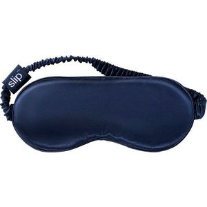 Tmavě modrá hedvábná maska na spaní Navy – slip obraz
