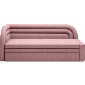 Růžová žinylková rozkládací/s úložným prostorem pohovka levý roh 223 cm Fabillo – ELTAP obraz