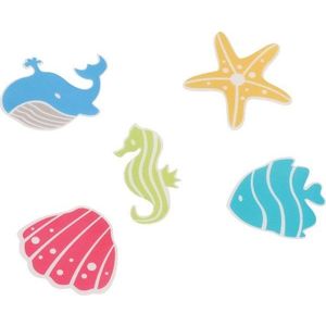Dětské protiskluzové podložky v sadě 5 ks do vany 12x12 cm Waterworld – Spirella obraz