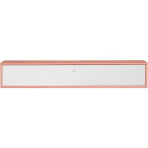 Bílý/růžový TV stolek 133x22x32, 5 cm Mistral – Hammel Furniture obraz