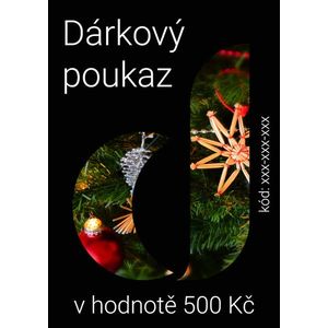 Dárkový poukaz v hodnotě 500 Kč obraz
