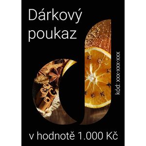 Dárkový poukaz 1000 Kč obraz