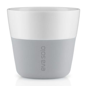 Hrnky na kávu Lungo šedé 230ml, set 2ks, eva solo obraz