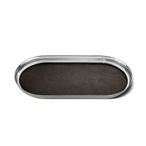 Podnos Manhattan, 35 cm, nerez/kůže - Georg Jensen obraz