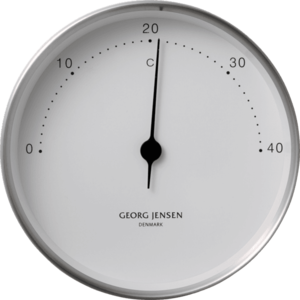 Nerezový teploměr KOPPEL 10 cm, bílý ciferník - Georg Jensen obraz