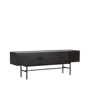 Komoda "Array", 150 x 53 cm, 2 varianty - Woud Varianta: dub, černý obraz