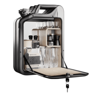 Minibar / kanistr - Bar Cabinet, Missile Grey, 6 variant - Danish Fuel Varianta: Oak obraz