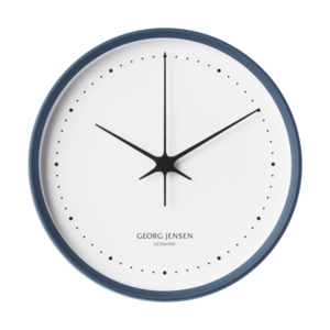 Modré nerezové hodiny Henning Koppel, 22 cm - Georg Jensen obraz