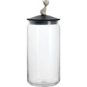 Dóza na krmivo pro zvířata Mio', černá, prům. 10.5 cm - Alessi obraz