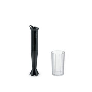 Stolní mixér Plisse, černý, prům. 7 cm - Alessi obraz