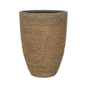 Květináč Ben, barva přírodní slaměná, více velikostí - PotteryPots Velikost: XL - v. 72 cm, ⌀ 52 cm obraz